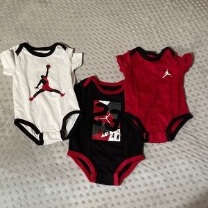 3 piece Jordan Onesies 3-6M
